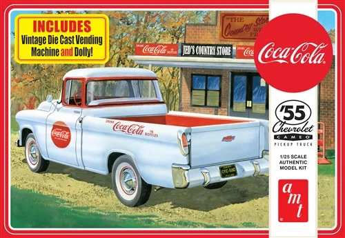 amt-chevy-cameo-1955-coca-cola-maquette-1-25-distributeur image 1