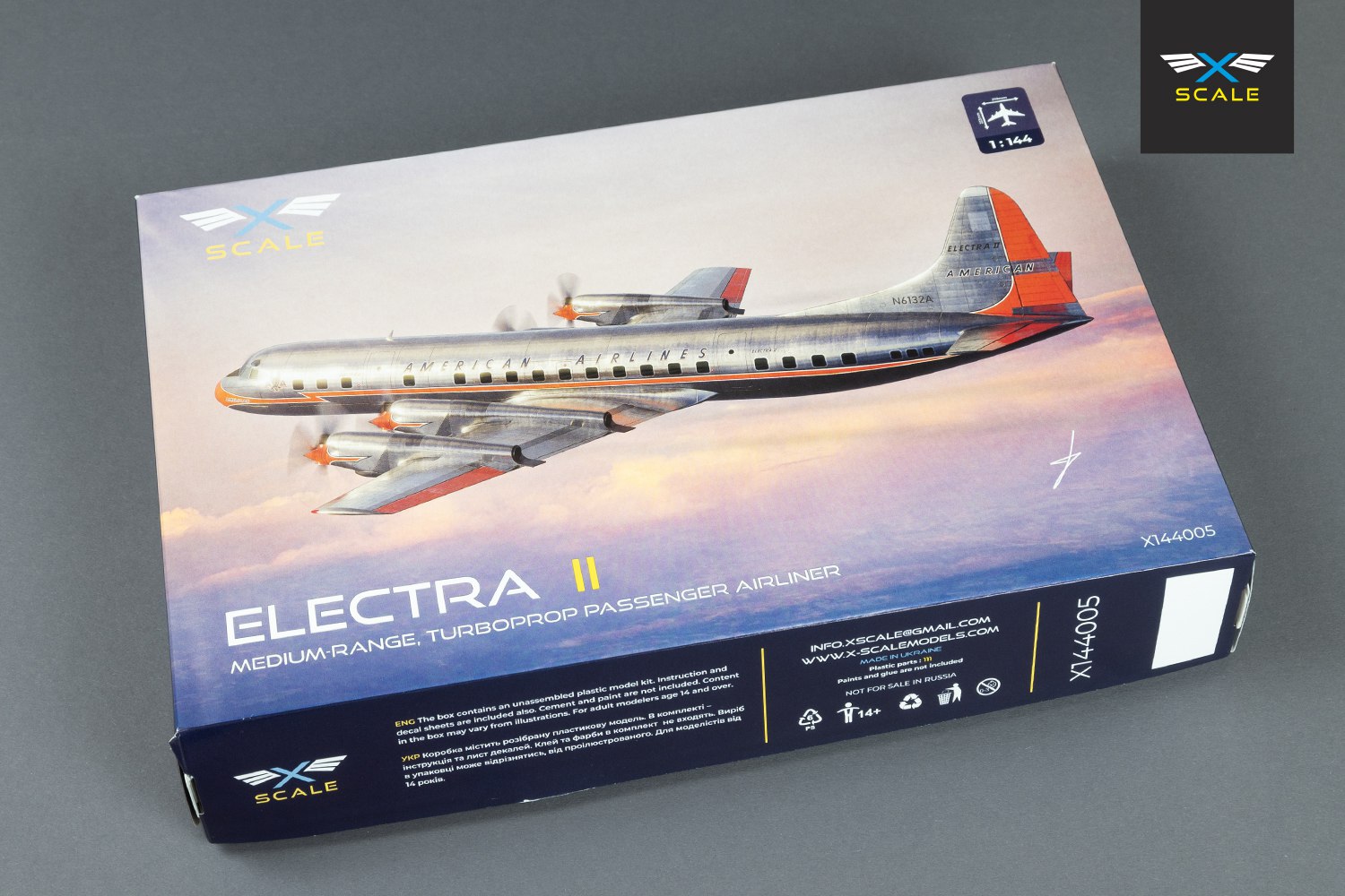 x-scale-144005-l-188a-electra-ii-maquette-avion-1-144 image 2
