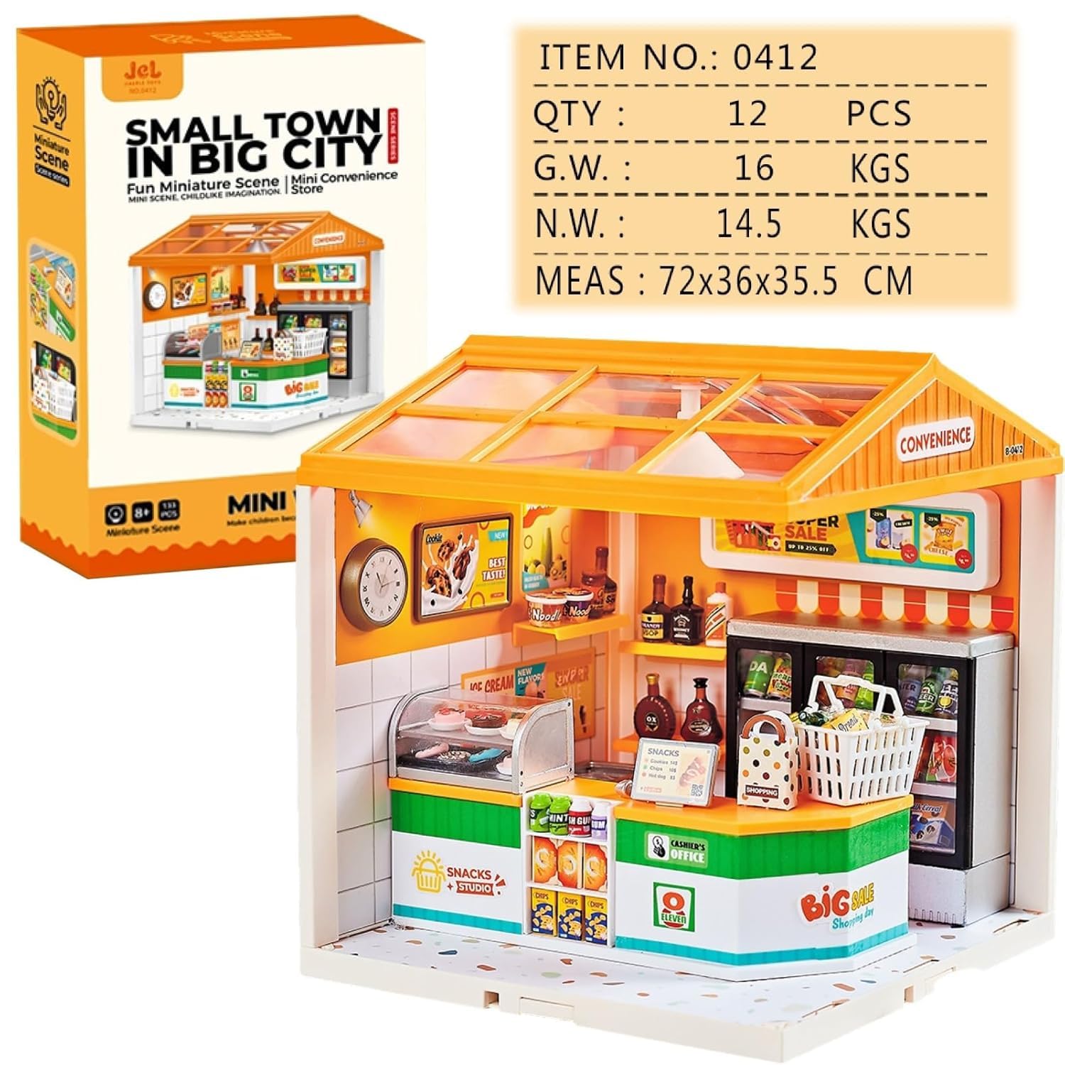 jiaerle-toys-mini-world-jel-0412-maison-miniature-sup-rette-123-pcs image 3