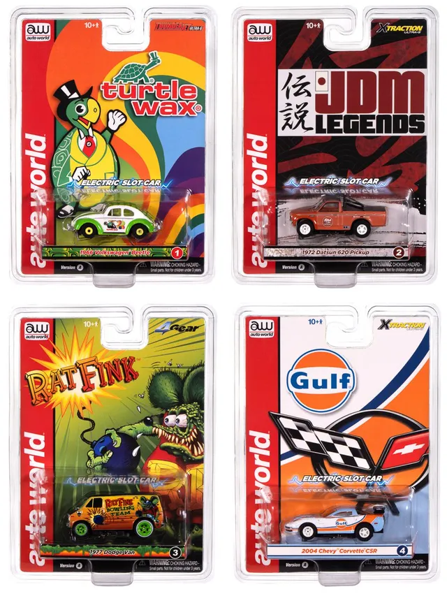 auto-world-x-traction-4gear-voiture-slot-1-64-version-a-pop-culture image 1