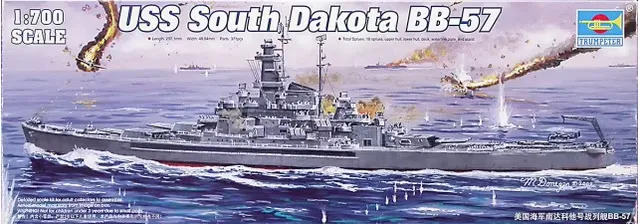 trumpeter-05760-uss-south-dakota-bb-57-maquette-bateau-1-700 image 1