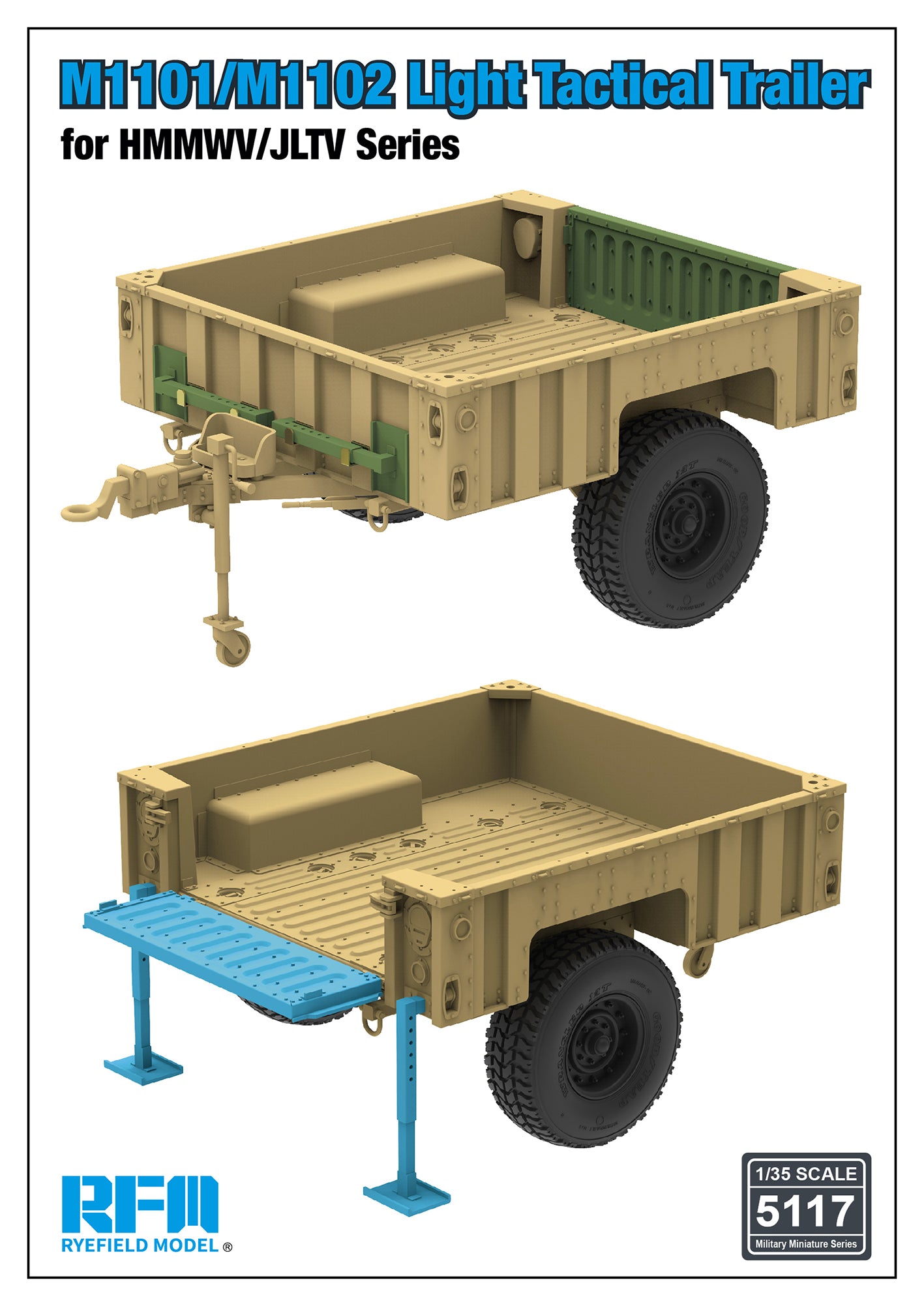 rye-field-model-5117-remorque-m1101-m1102-1-35-hmmwv-jltv image 1