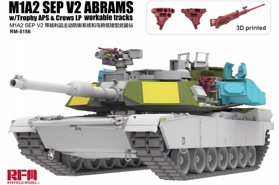 rye-field-model-5156-m1a2-sep-v2-abrams-maquette-char-1-35-trophy image 1