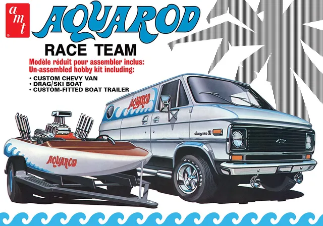 amt-aqua-rod-race-team-chevy-van-1975-maquette-1-25-combo image 1