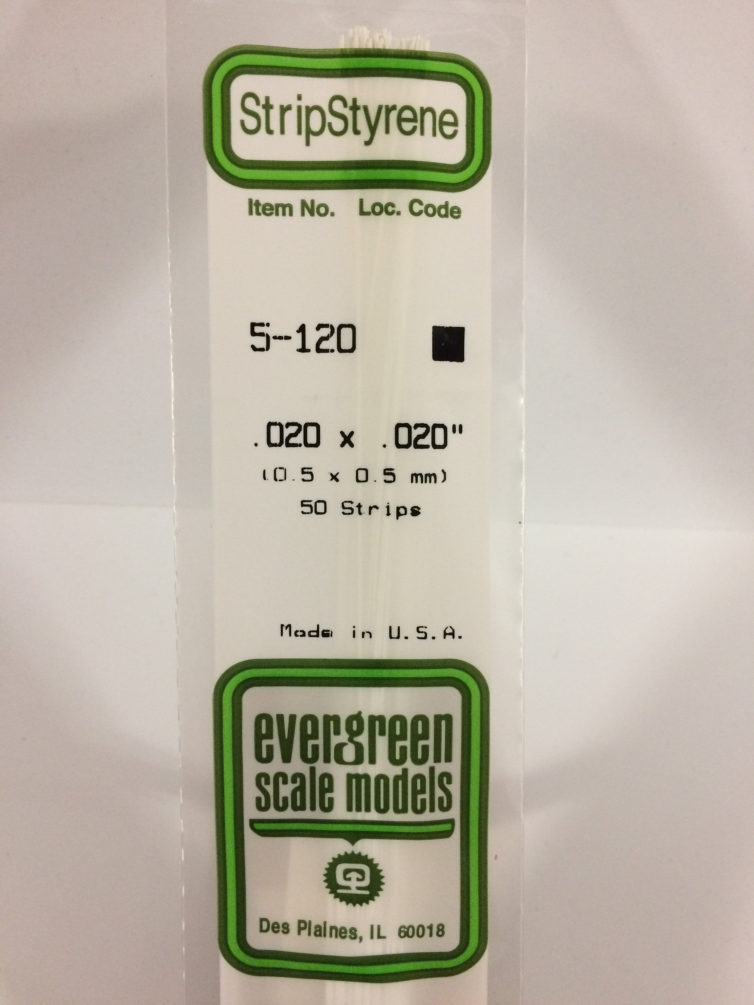evergreen-strips-120-baguette-carr-e-0-5x0-5-mm-lot-10 image 2