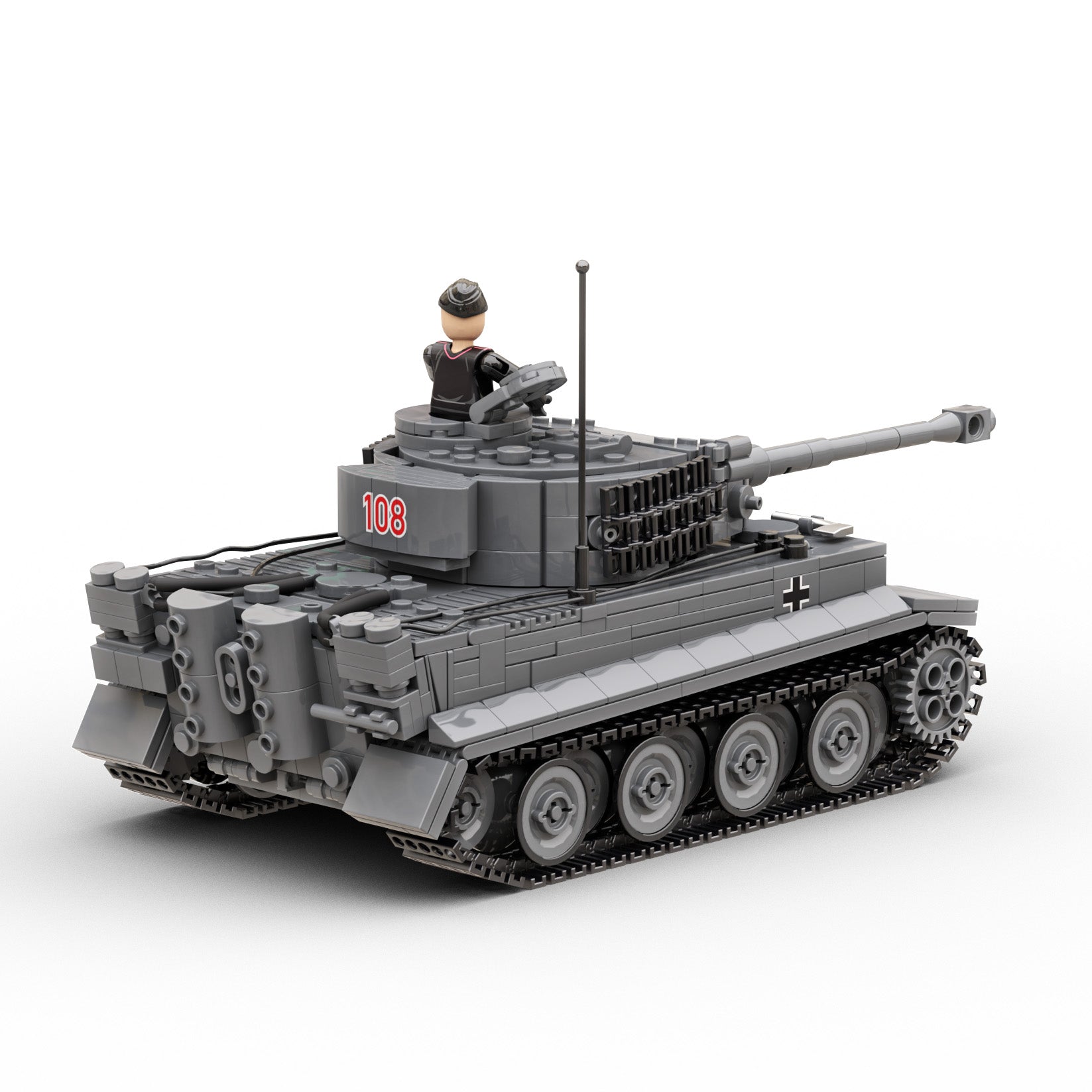 build-army-ba0181-tiger-1-ausf-e-char-briques-1056-pi-ces image 2
