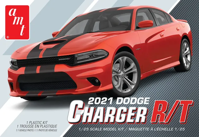 amt-2021-dodge-charger-r-t-maquette-voiture-1-25-144-pi-ces image 1