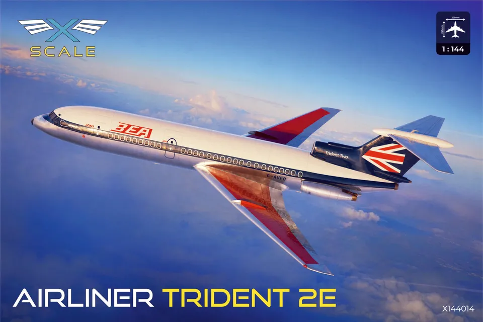 x-scale-x144014-hs-121-trident-2e-maquette-avion-1-144-ligne image 1