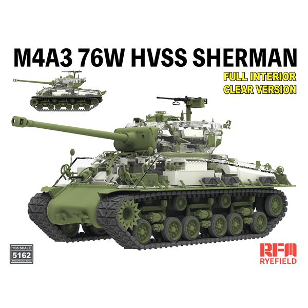 rye-field-5162-m4a3-sherman-maquette-char-1-35-clear image 1