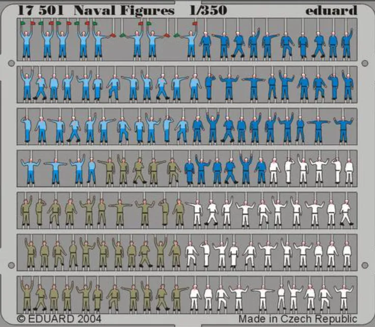 eduard-17501-figurines-marins-1-350-naval-figures-peintes-navire image 1