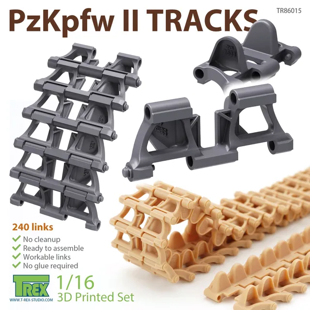 t-rex-86015-pzkpfw-ii-chenilles-maquette-1-16-imprim-3d image 1