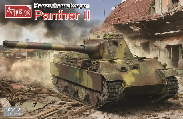 amusing-hobby-35a018-1-35-panther-ii-2in1-char-allemand image 1