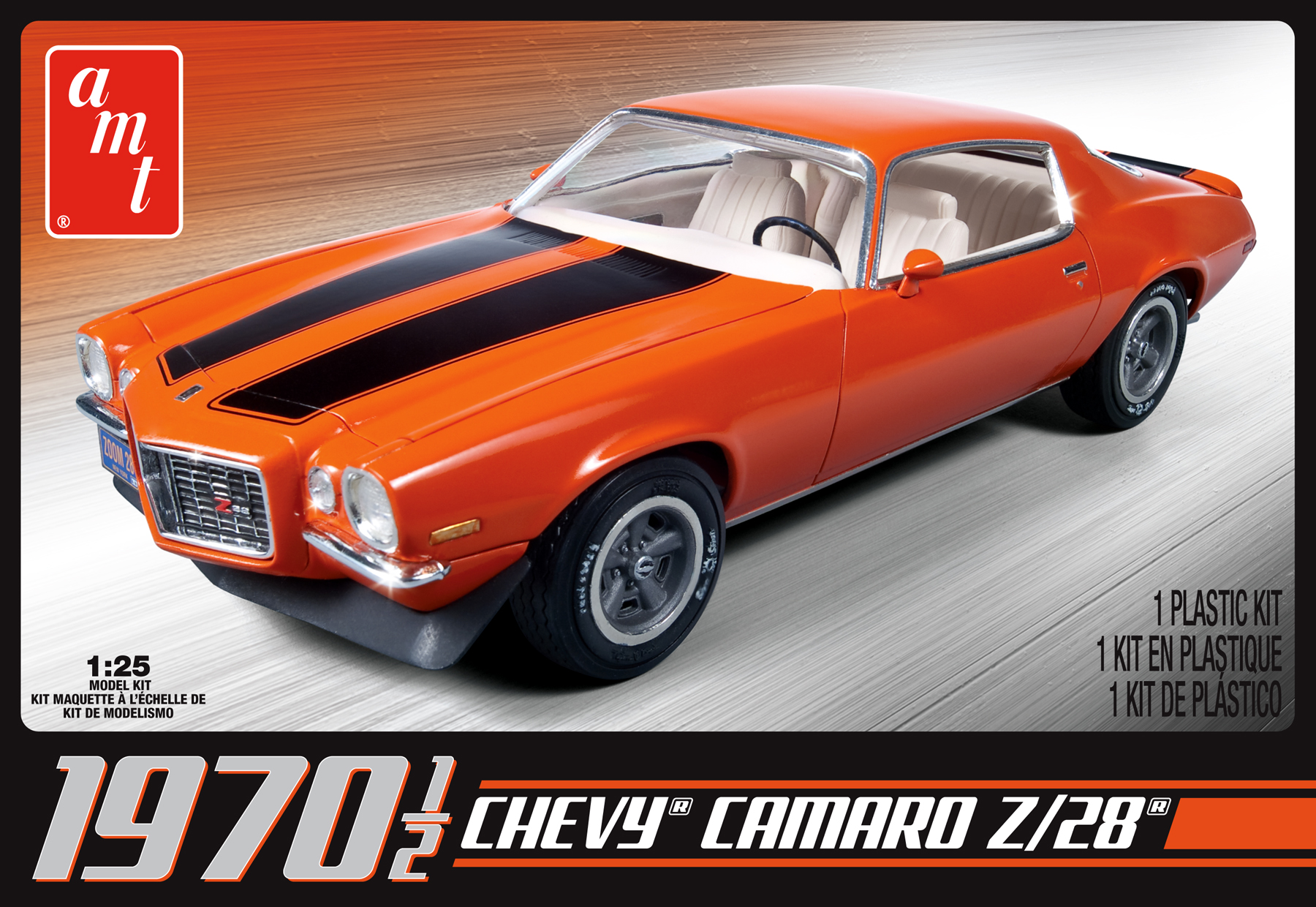 amt-1970-chevy-camaro-z-28-maquette-1-25-orange image 1