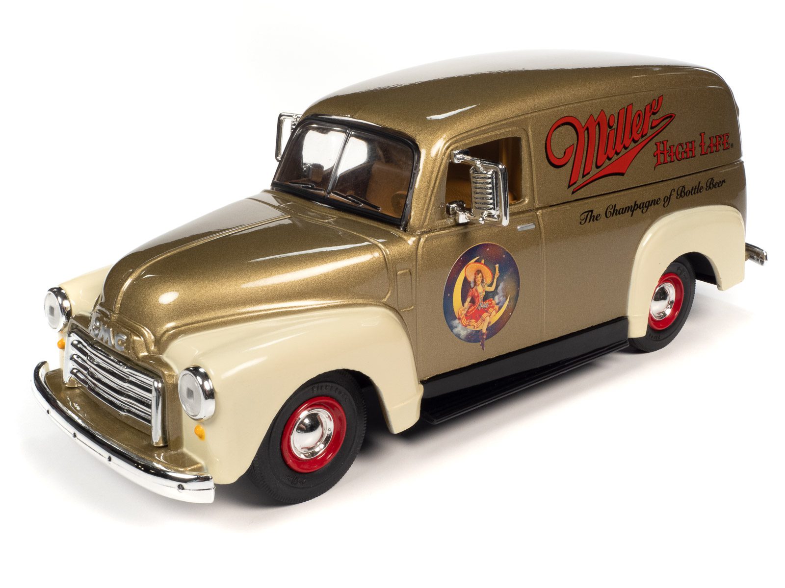 amt-auto-world-1951-gmc-delivery-miniature-1-25-miller-high-life image 7