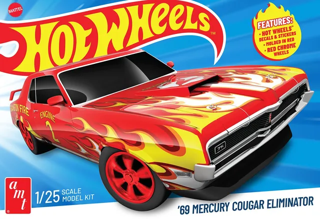 amt-hot-wheels-1969-mercury-cougar-eliminator-maquette-1-25 image 1