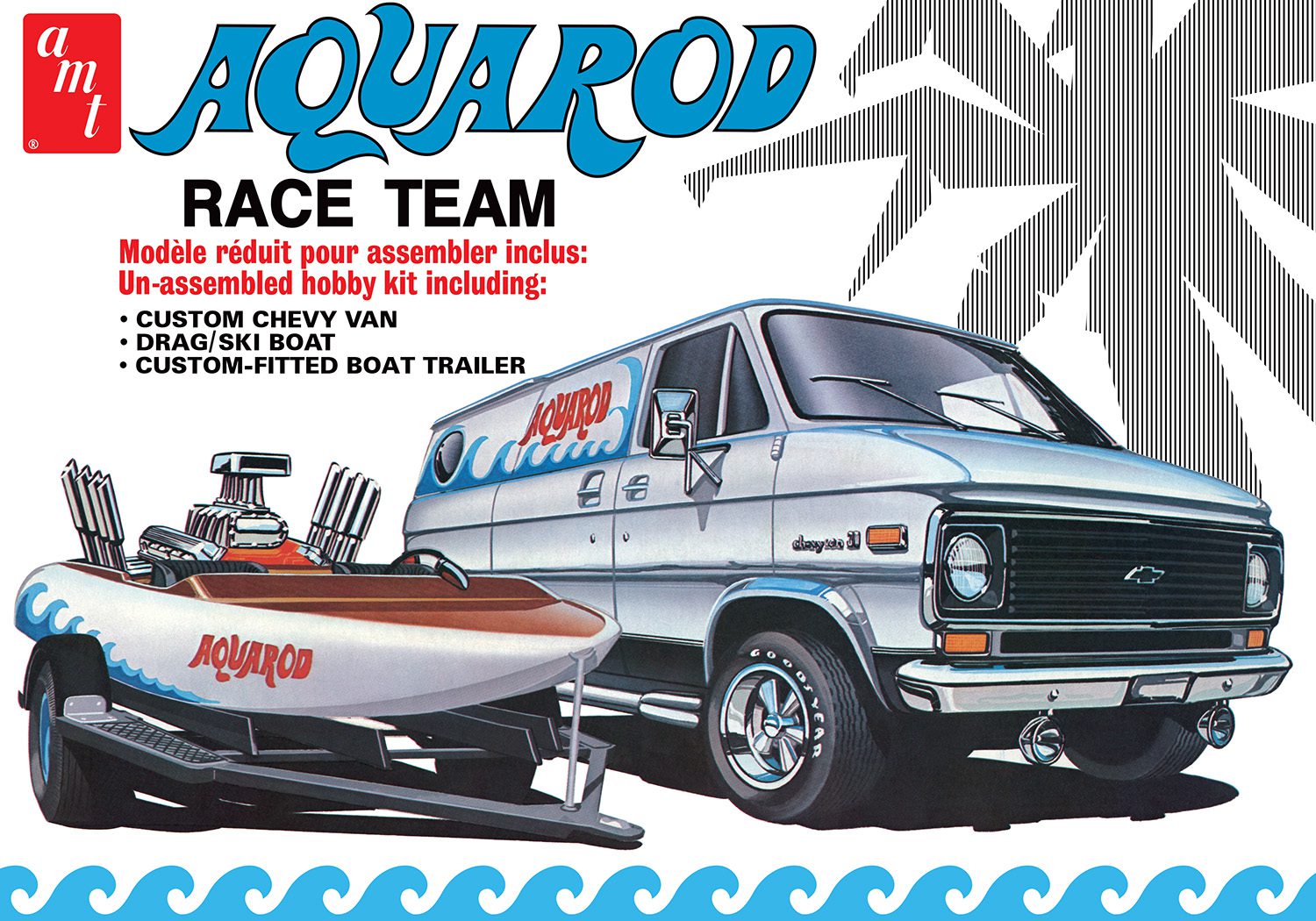 amt-aqua-rod-race-team-chevy-van-1975-maquette-1-25-combo image 1