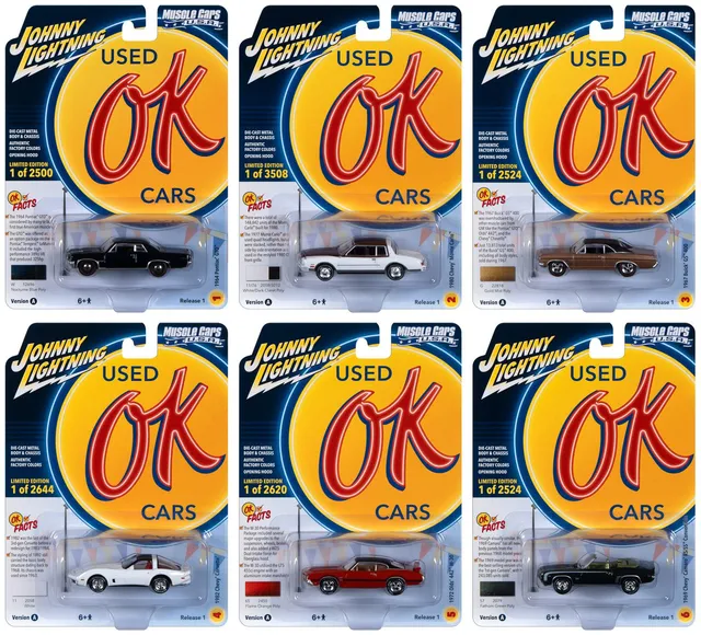johnny-lightning-muscle-cars-usa-set-6-miniatures-1-64-2023 image 1