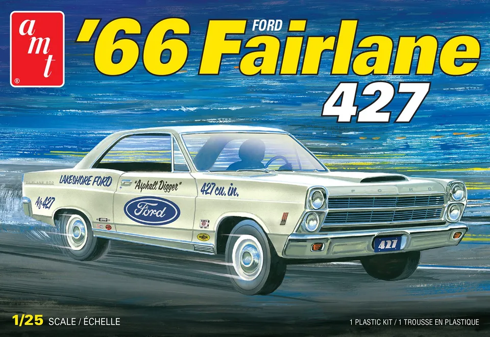 amt-ford-fairlane-427-1966-kit-maquette-1-25-muscle-car image 1