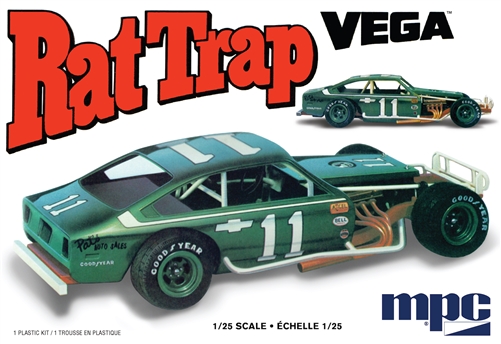 mpc-1974-chevy-vega-rat-trap-maquette-voiture-1-25-dragster image 1