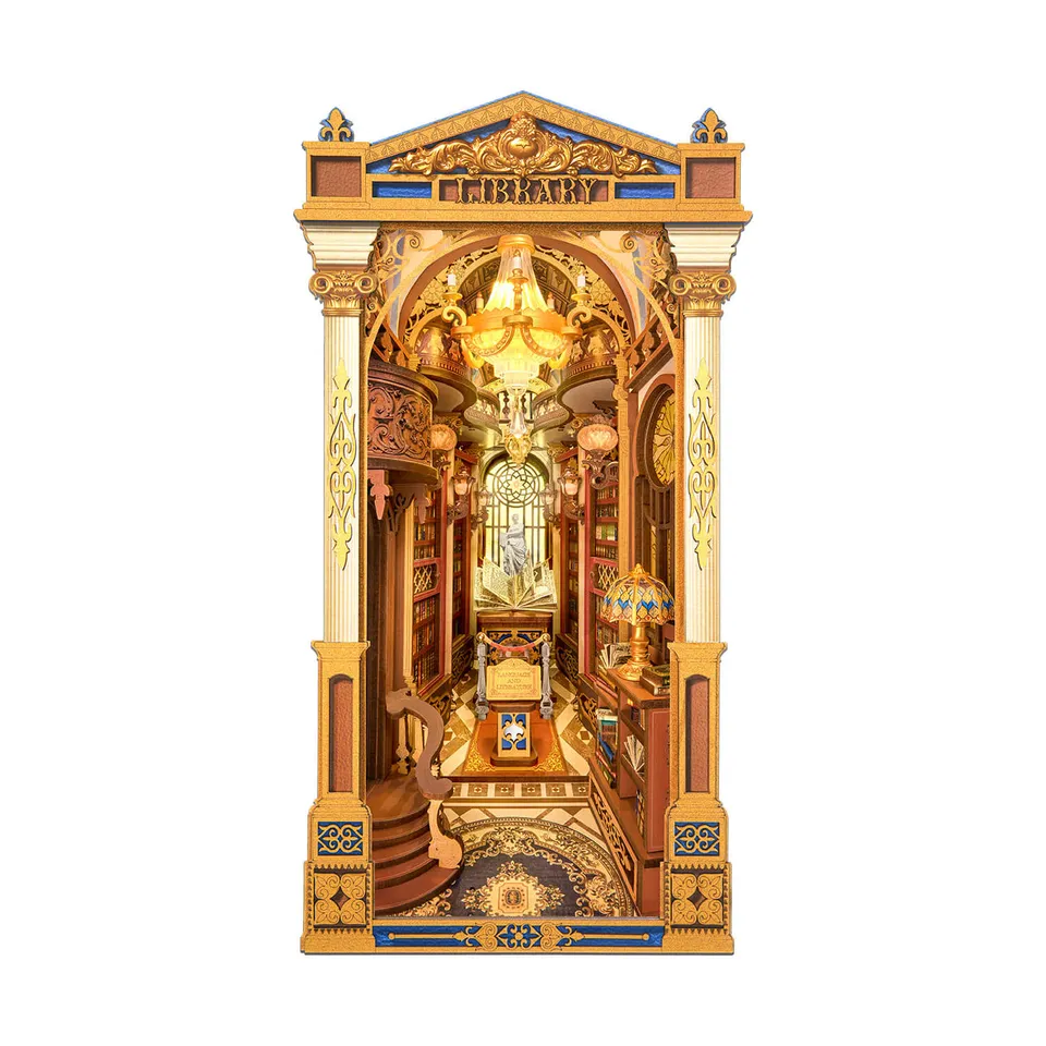 robotime-rolife-tgb16-library-of-wonders-book-nook image 1