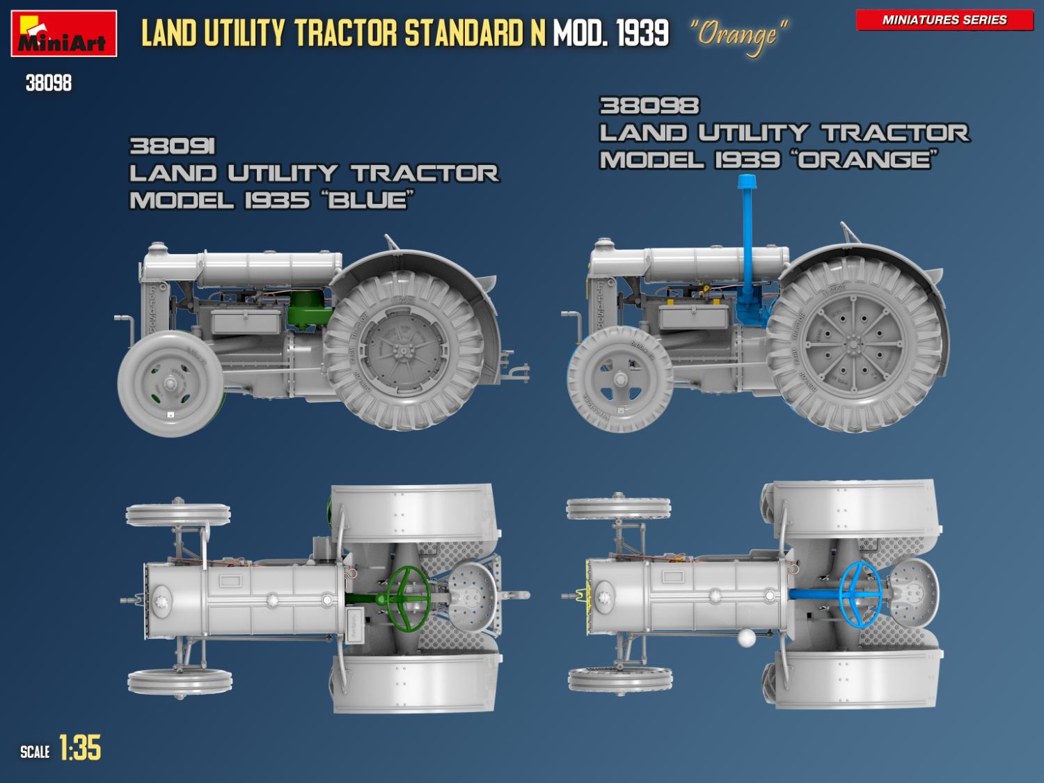 miniart-38098-tracteur-standard-n-orange-1939-maquette-1-35 image 4