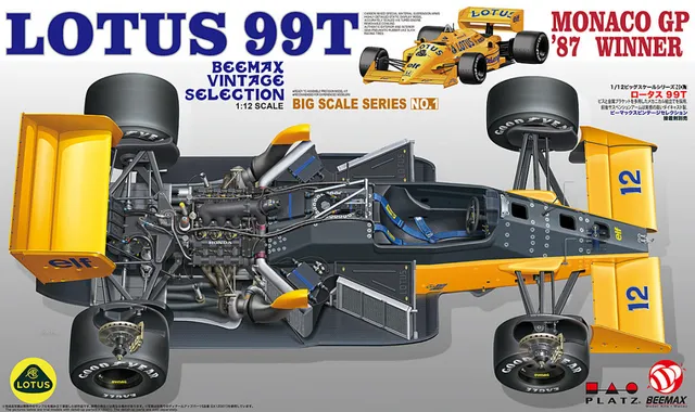 beemax-12001-lotus-99t-1987-maquette-f1-1-12-senna image 1