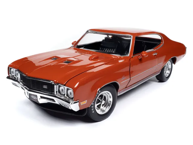 american-muscle-buick-gs-1972-miniature-auto-1-18-orange image 1