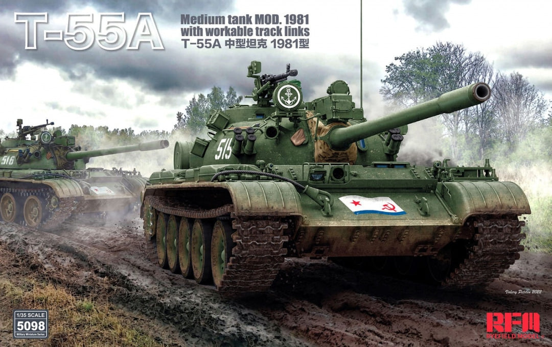 rye-field-model-5155-t-55a-1981-maquette-char-1-35-int-rieur image 1