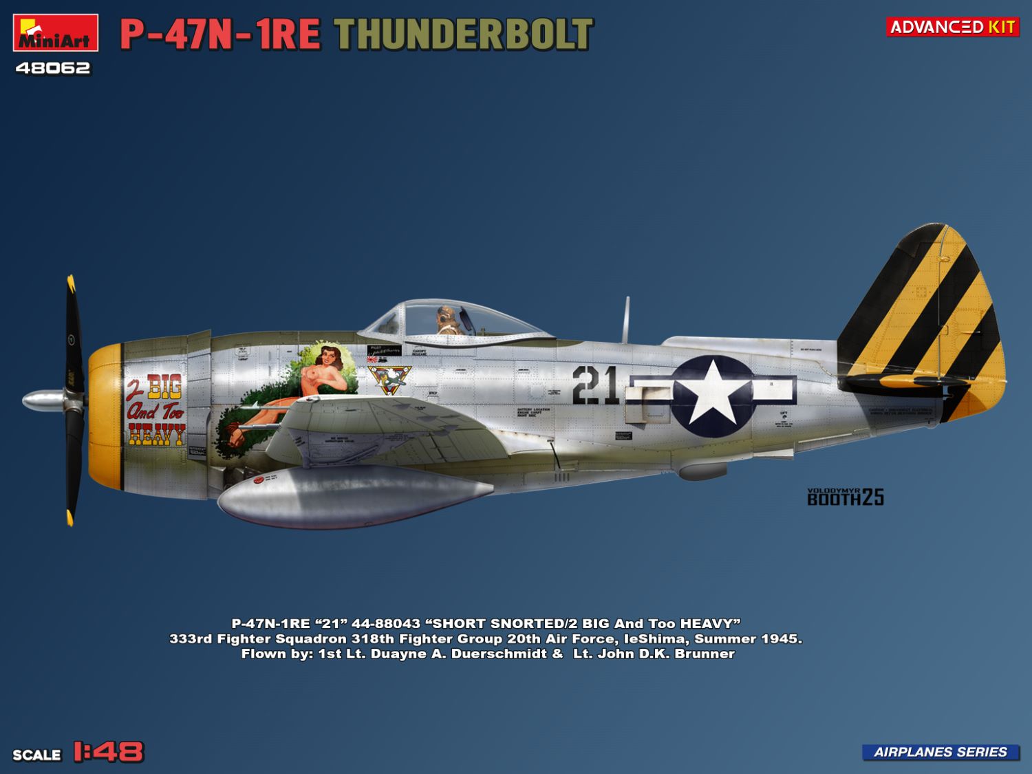 miniart-48062-maquette-avion-p-47n-1re-thunderbolt-1-48-advanced image 4