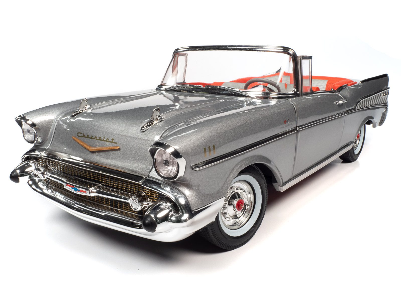 auto-world-chevrolet-bel-air-1957-cabriolet-miniature-1-18 image 1