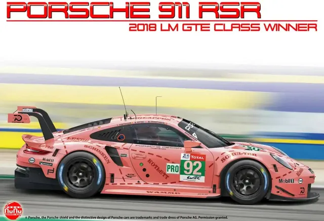 nunu-24040-porsche-911-gt3-rsr-maquette-voiture-1-24-le-mans image 1