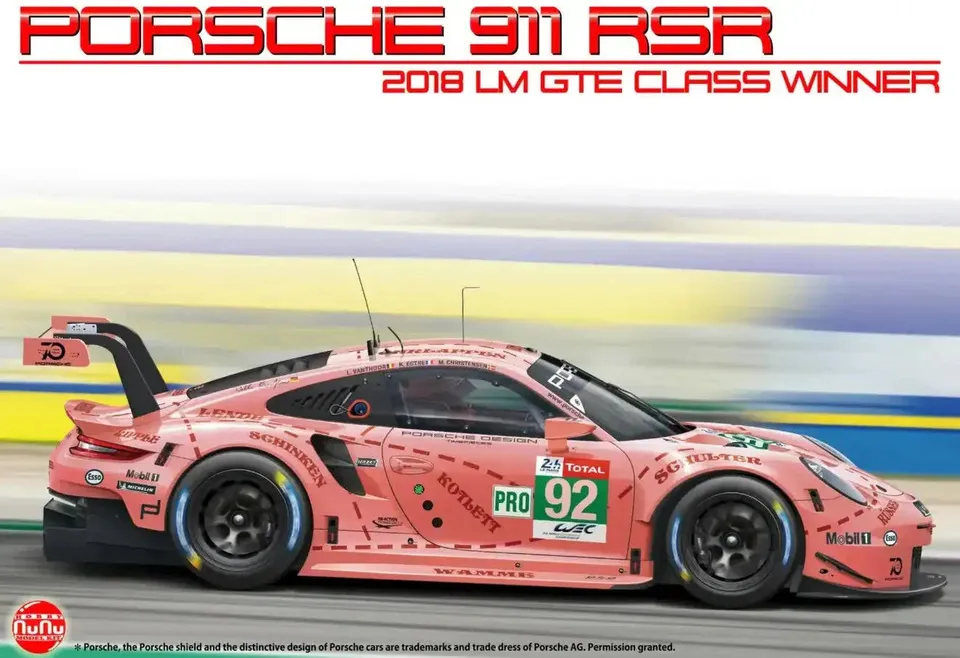 nunu-24040-porsche-911-gt3-rsr-maquette-voiture-1-24-le-mans image 1
