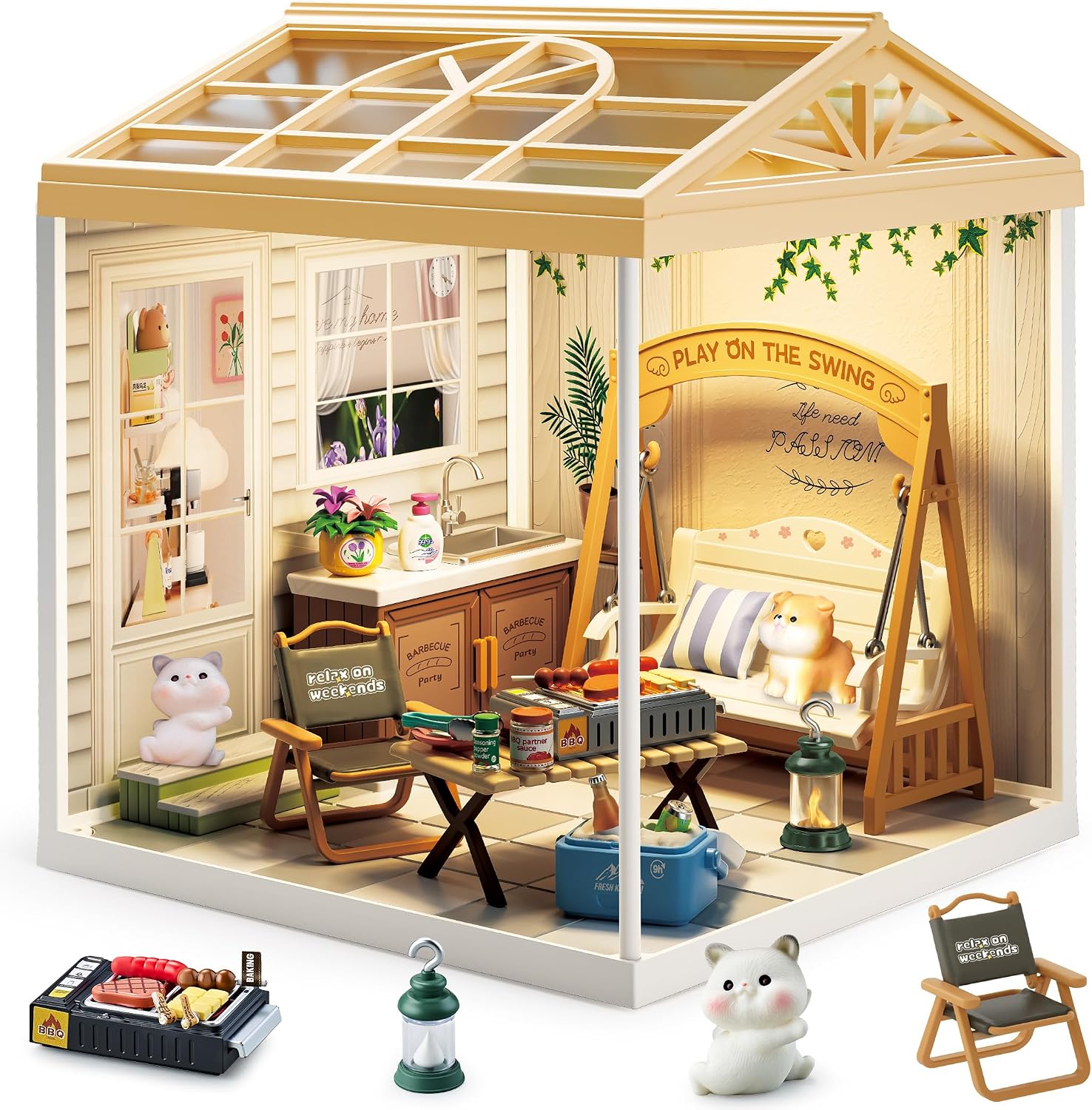 fairy-care-fc-dbs8010-dreamy-bay-maison-miniature-diy-courtyard image 2