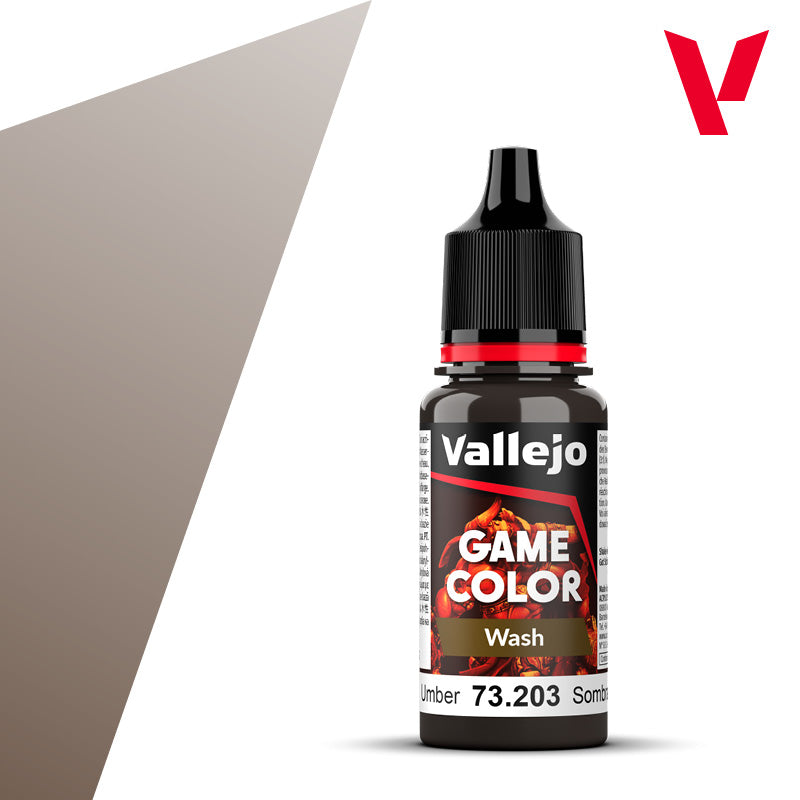 vallejo-game-color-wash-203-peinture-lavis-umber-18ml image 1