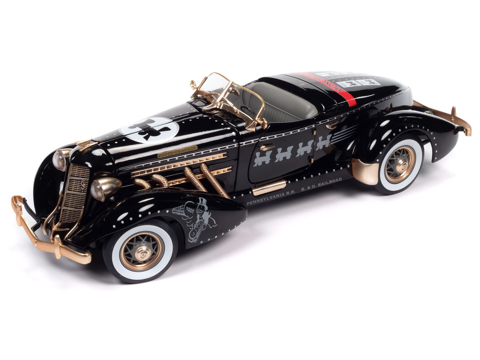 auto-world-monopoly-auburn-851-speedster-miniature-1-18-noire image 8