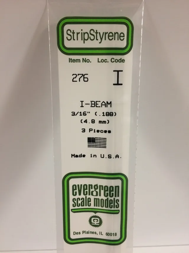 evergreen-shapes-276-poutre-en-i-profil-blanc-4-8-mm-lot-de-3 image 1