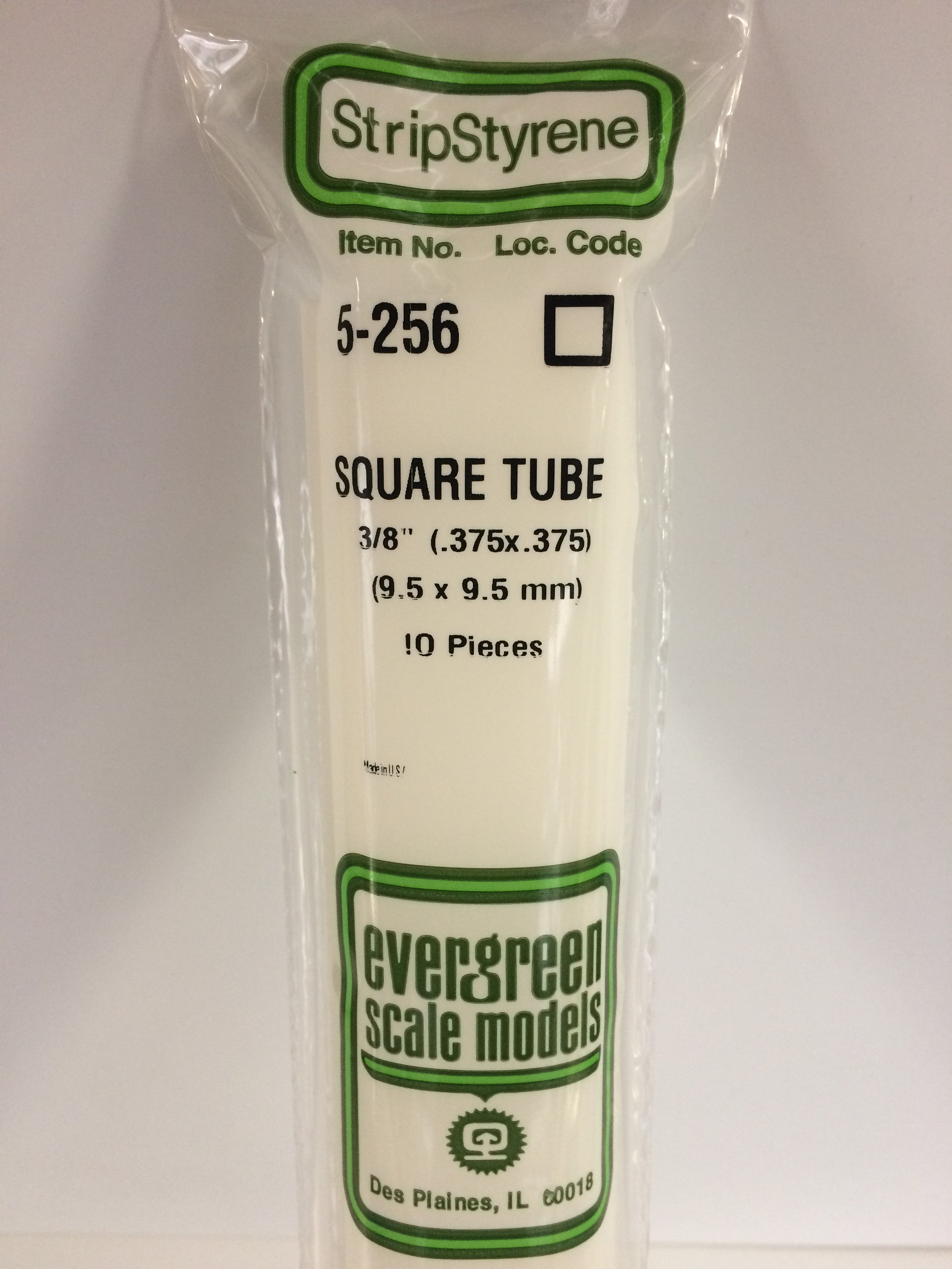 evergreen-tube-256-tube-carr-blanc-9-5-mm-x2 image 2