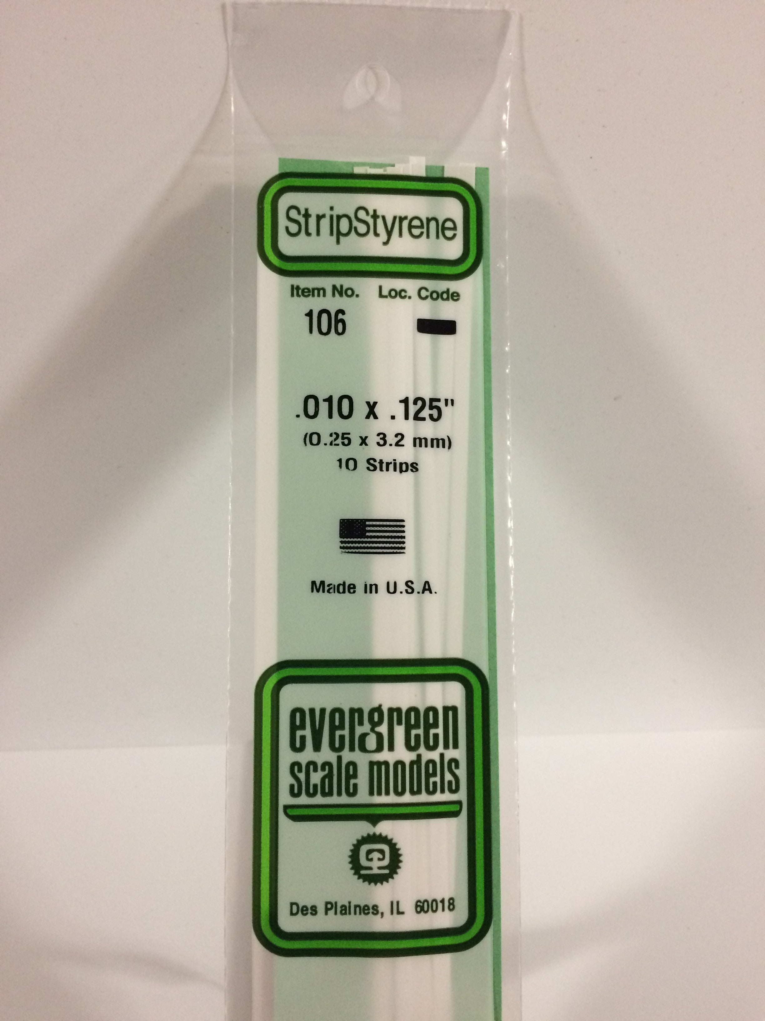 evergreen-strips-106-baguette-polystyr-ne-blanc-0-25x3-2mm-lot-10 image 1