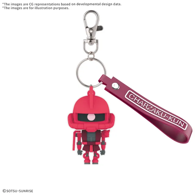 bandai-charzaku-kun-gundam-porte-cl-s-caoutchouc-3d-mascotte image 1