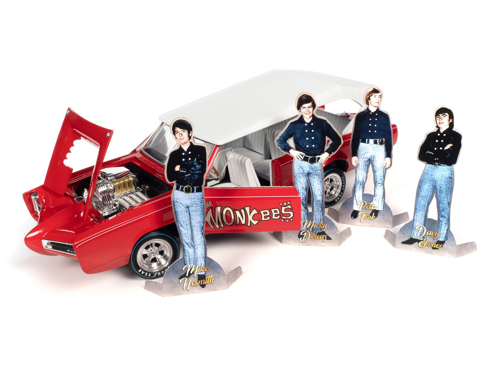 auto-world-monkeemobile-miniature-1-18-portes-ouvrantes image 2