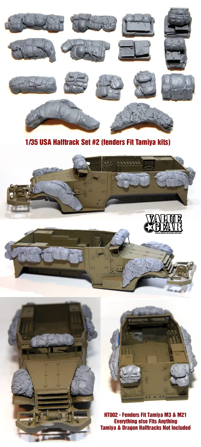 value-gear-ht002-half-track-pack-maquette-accessoires-1-35-garde-boue image 1