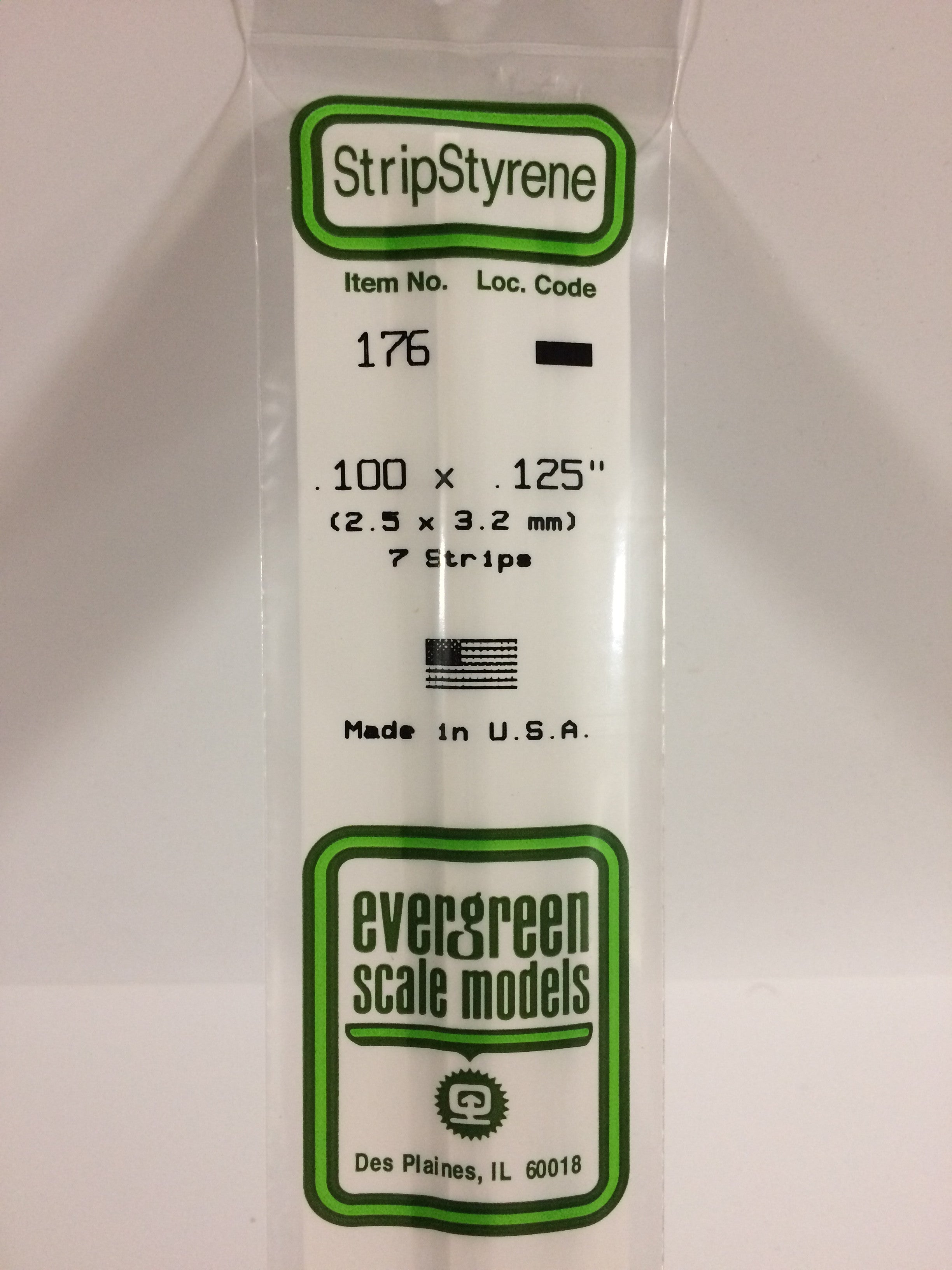 evergreen-strips-176-baguette-polystyr-ne-2x3-2mm-7-pi-ces image 1