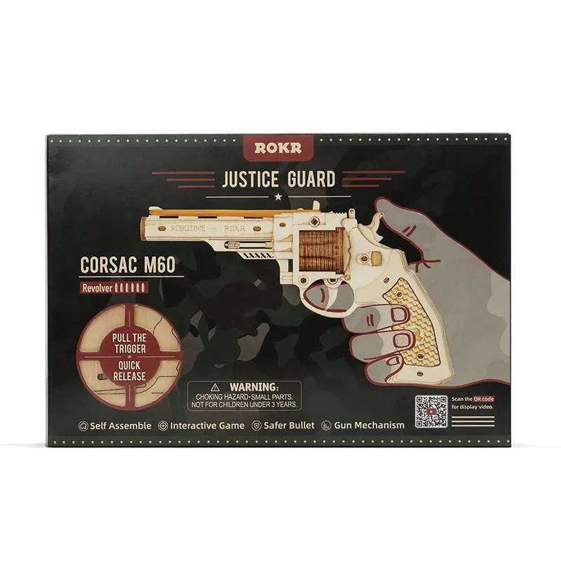 robotime-lq401-corsac-m60-revolver-lastiques-kit-bois-3d image 1