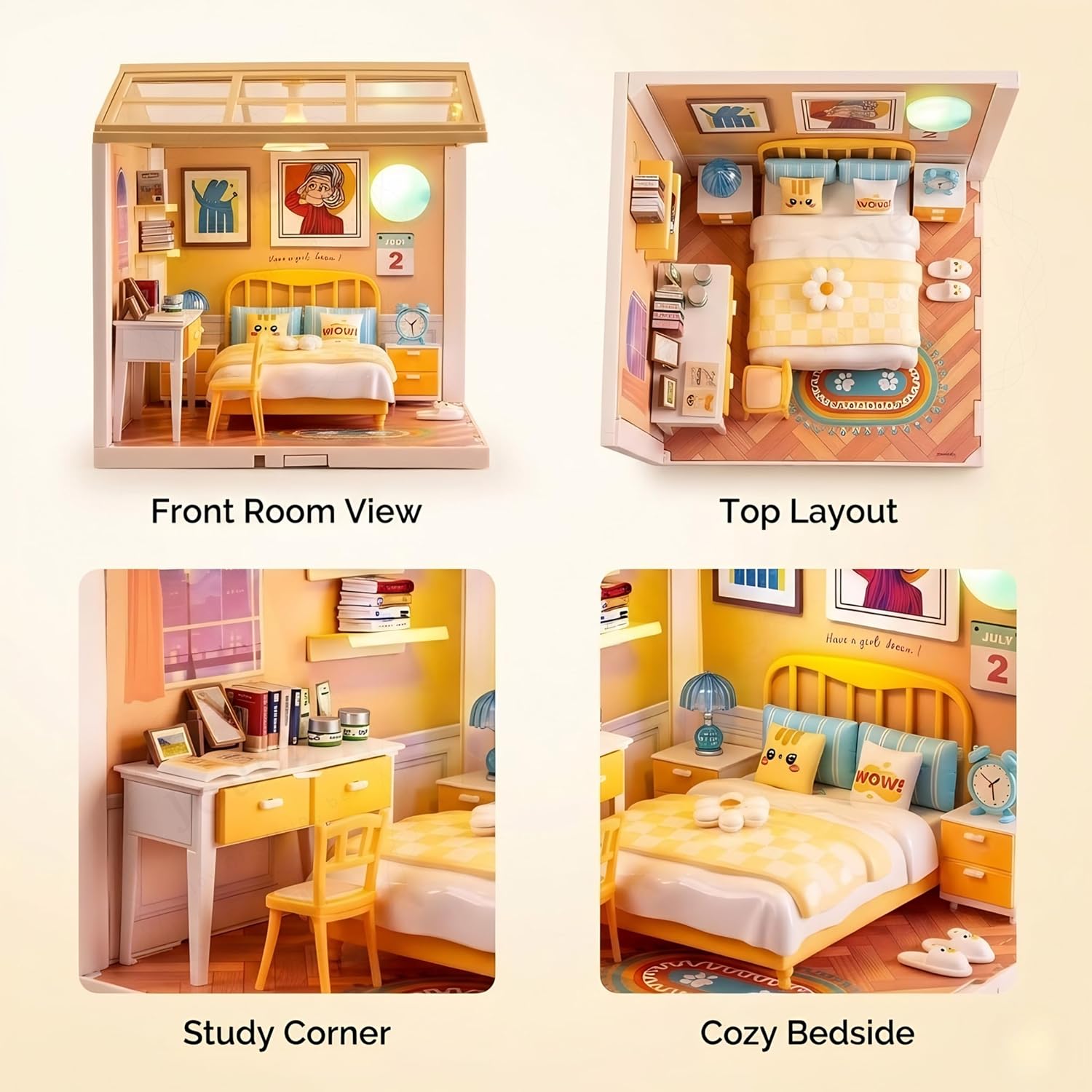 jiaerle-toys-jel-0413-mini-bedroom-maison-miniature-diy-chambre image 6