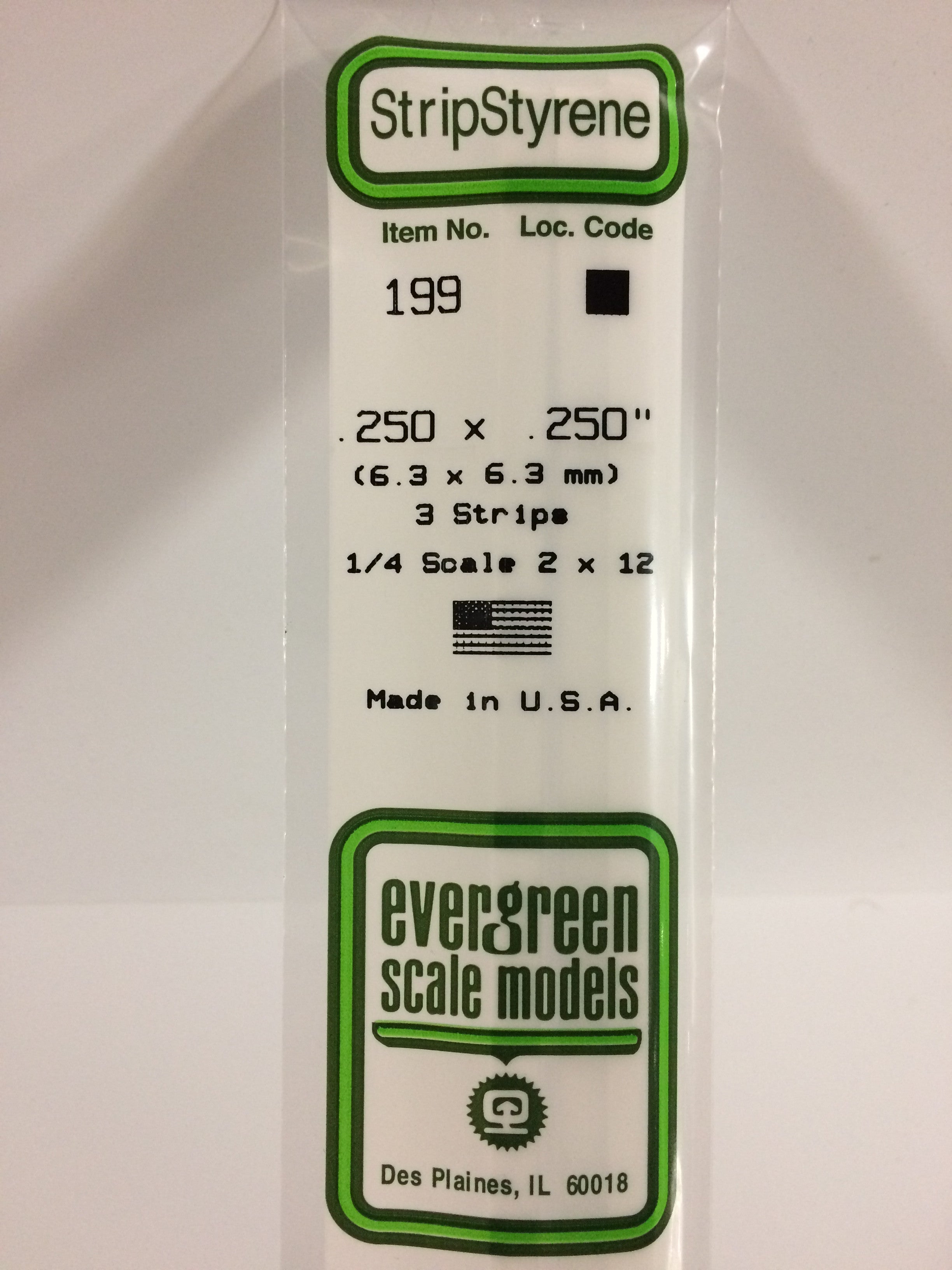 evergreen-strips-199-profil-carr-blanc-6-3x6-3-mm-3-pi-ces-35cm image 1