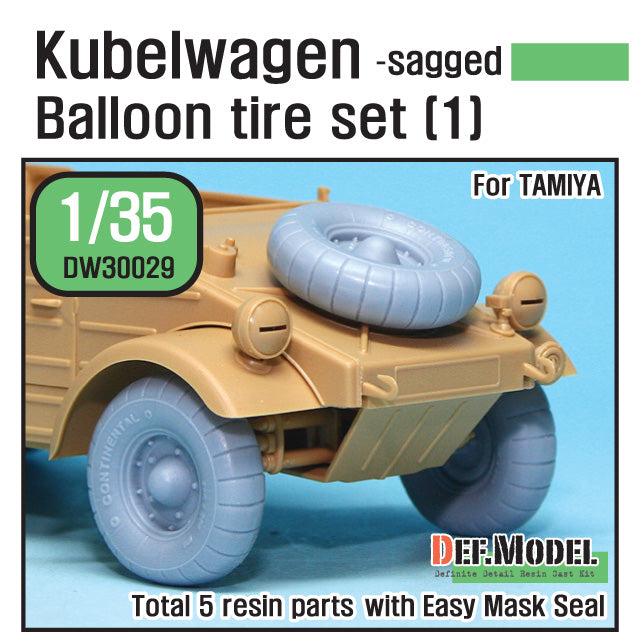def-model-dw30029-kubelwagen-pneus-ballon-affaiss-s-1-35 image 1