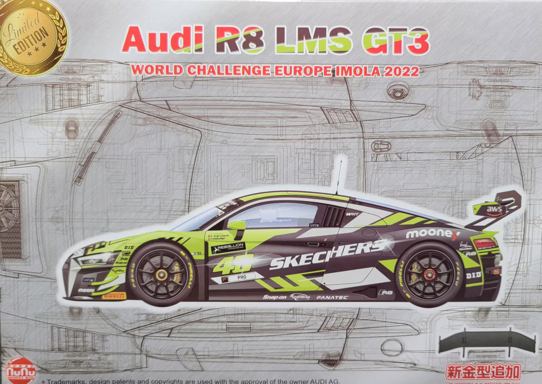 nunu-24044-audi-r8-lms-gt3-maquette-voiture-1-24-rossi image 1