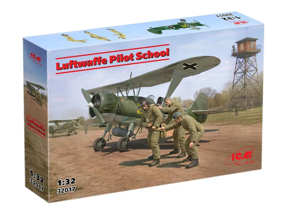 icm-32017-luftwaffe-pilot-school-figurines-1-32-cole-pilote image 1
