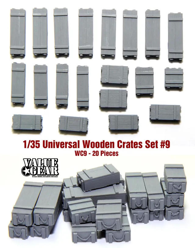 value-gear-wc9-caisses-bois-diorama-1-35-lot-20-pi-ces image 1