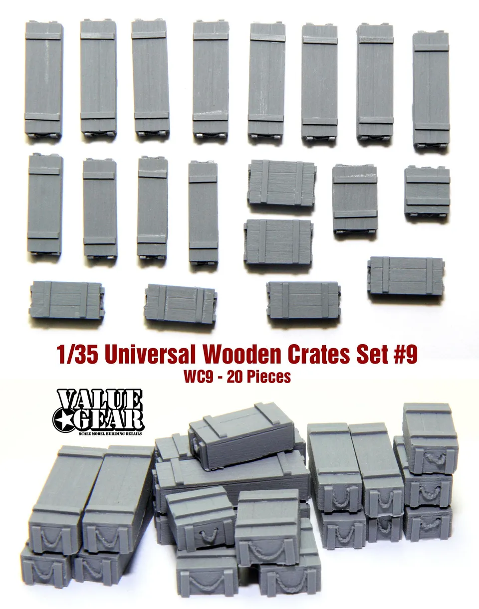 value-gear-wc9-caisses-bois-diorama-1-35-lot-20-pi-ces image 1
